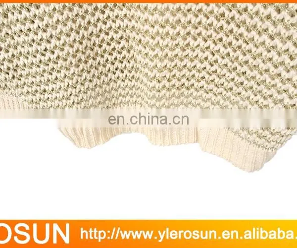 Ladies Crocheted Long Sleeve Pullover Cable Knit Sweater photo-4