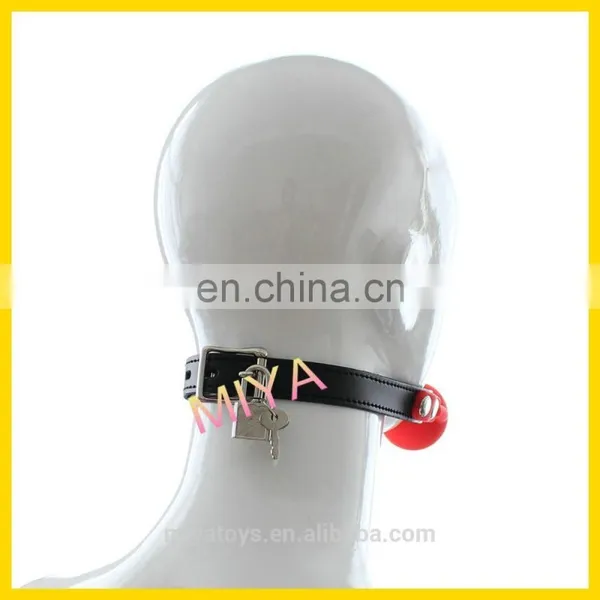 Fantasy Sex Toy Locking Solid Silicone Rubber Ball Gags, Sex Toys in Dubai Vagina photo-5