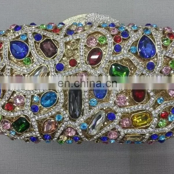 Latest Design Crystal Evening Clutch Purse(BOG71-3)