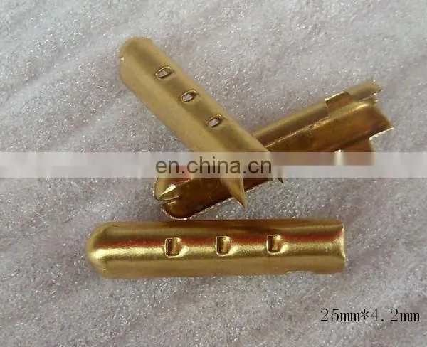 Brass Shoelace U Shape Aglet Metal Tip for Shoelace photo-3