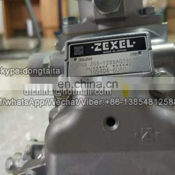 Original Excavator Engine High Pressure Fuel Pump 101609-3760, 101609-3750 for KOMATSU PC220-6 photo-2