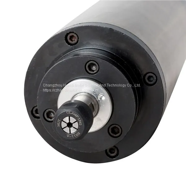 High Speed Electric Spindle Motor for CNC Machines 80*1.5kw ER11 Water Cooling Spindle Motor photo-2
