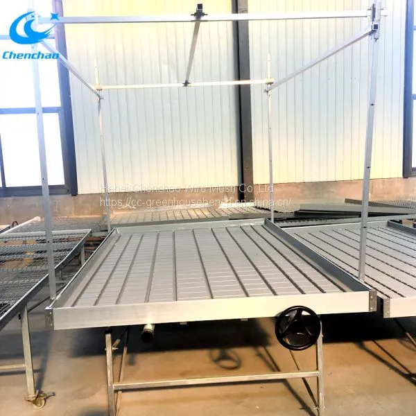 Movable Table Good Greenhouse Ebb Flow Rolling Table for Planting photo-5