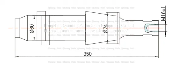 15 KHz 2600W 60mm Piezoelectric Ultrasonic Welding Transducer , Good Heat Resistance photo-2