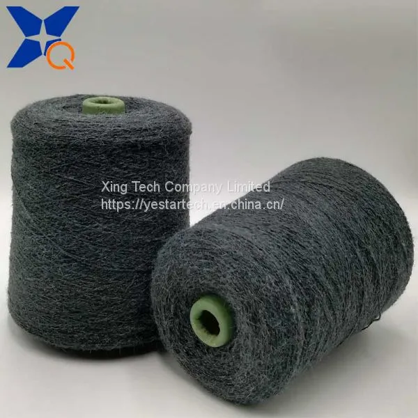 Clamp Design and Color Black Carbon Inside Filaments 200D Twist With 3 Plies Nm30 100% Bulky Acrylic Staple Fiber for Conductive-XT11760 photo-3