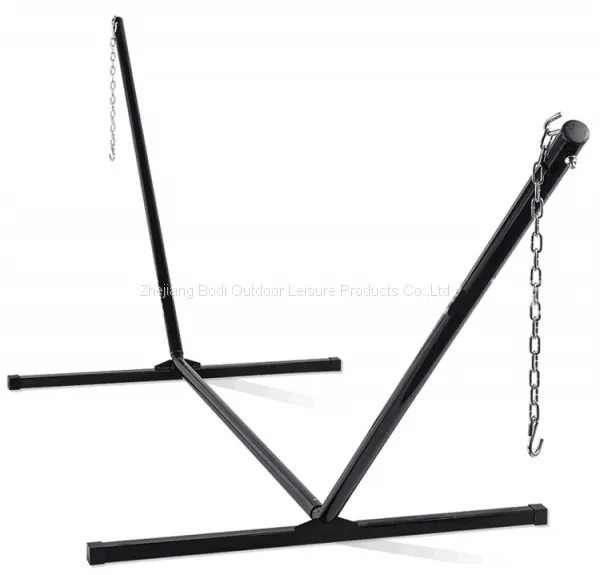 Outdoor & Indoor Steel Frame Hammock 2 Peraon Hammock With Stand Hammock Bracket photo-2