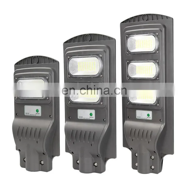 Outdoor Led Solar Panel Street Lamp 20w 40w 60 w LED All in One Solar Led Garden Street Light With Pole photo-5
