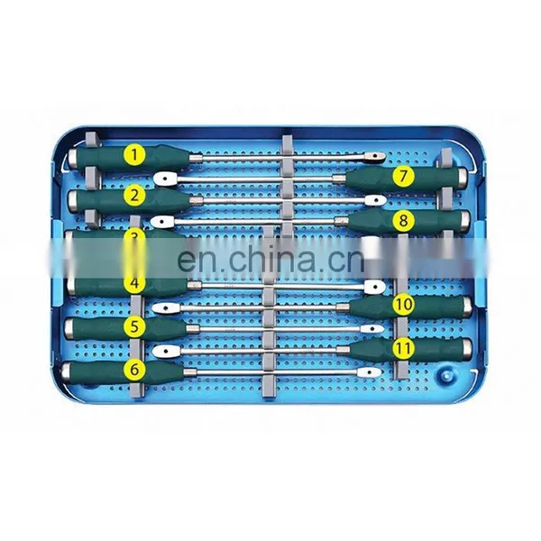 Excellent Quality Instrument Orthopedic PLIF Peek Cage & Lumbar Titanium Cage Instrument Set General Surgery Instrument Set photo-5