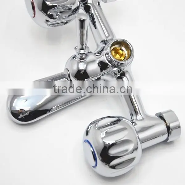 2015 Upc Practical Wall Mounted Dual Handwheels Handle Mixer Bathub Faucet photo-3