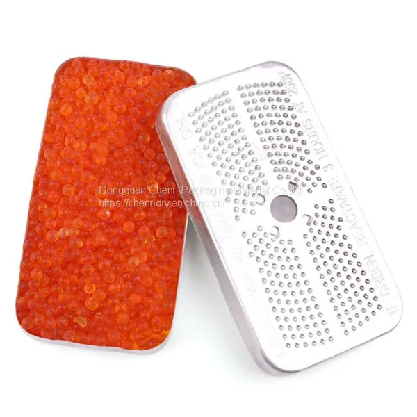 Silica Gel Dehumidifier 40g Reusable Desiccant Indicating Orange Silica Gel Canister
