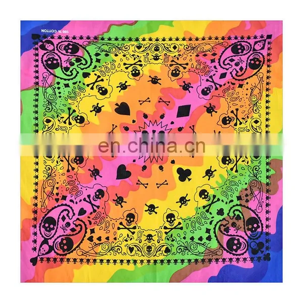 Customized Outdoor Winter Square Bandana Custom Logo Dacron Cotton Sports Headband Seamless Bandana For Men photo-4