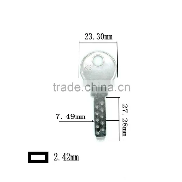 K3 High Quality Door Key Blank photo-2
