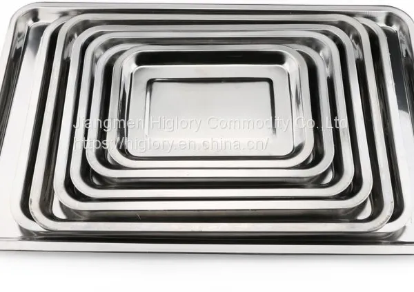 Wholesale Stainless Steel Multifunctional Tray Dental Medical Tray BBQ Tray