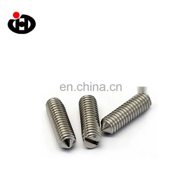 JINGHONG SS 304 Slotted Set Screws With Cone Point DIN 553 photo-5