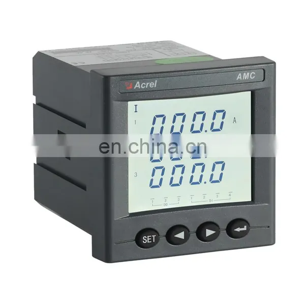 digital current metered AMC72L-AI3/J current alarm  three phase ammeter LCD current  display  AC electronic meter