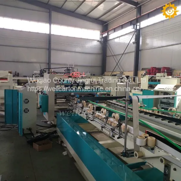 Automatic carton box folder gluer machine
