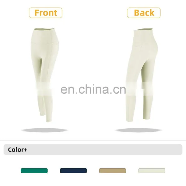 Ribbed High Waisted Leggings Without T Line Gym Outfit Scrunch Butt Yoga Pants Women photo-4