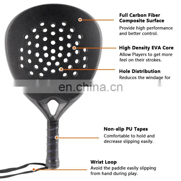 Upgrade Version 12K 18K Carbon Head Custom Protector Pala Paddle Tennis Racket Raqueta De Padel photo-4