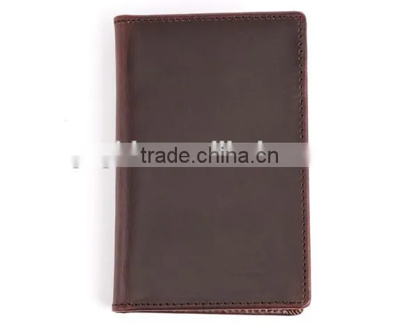 RFID Blocking Card Holder Vegetable Tanned Leather Card Holder With Notes Men Leather Credit Card Holder photo-3