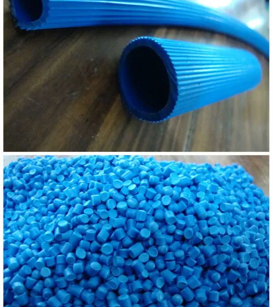 Soft Extrusion PVC Compound Crystal PVC Materials for Garden Hose Braided Flexible Hose Granules photo-4