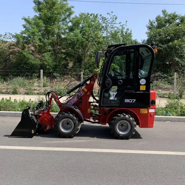 Factory Hzm 807 China Agriculture Articulated Mini Small Large Compact Farm Garden Tractor Wheel Front End Loader With CE/ISO photo-5