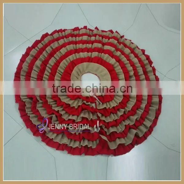 CTS012A Wholesale Burlap Christmas Tree Skirt