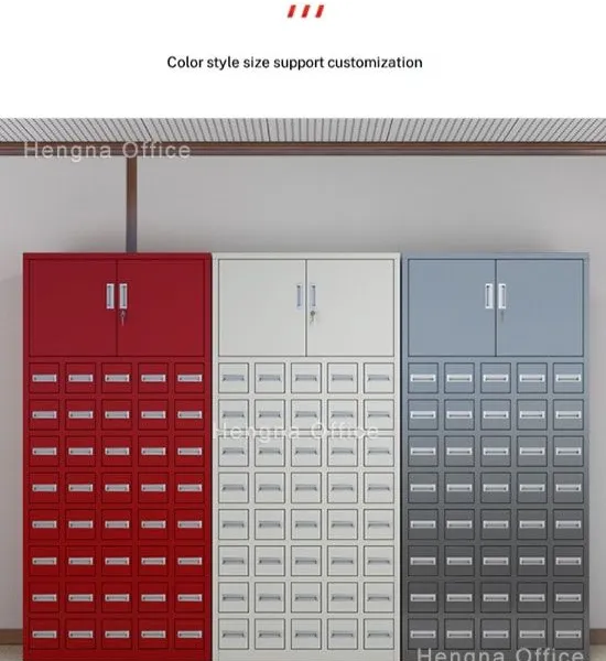 Type 201 Stainless Steel Herbal Cabinet 1400mm | 48-Compartment Dispensing Table for TCM Clinic & Pharmacy photo-4