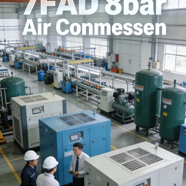7.5KW 10HP Energy Saving Screw Air Compressor For Industrial.6-8bar Exhaust Volume.1m3/min photo-3
