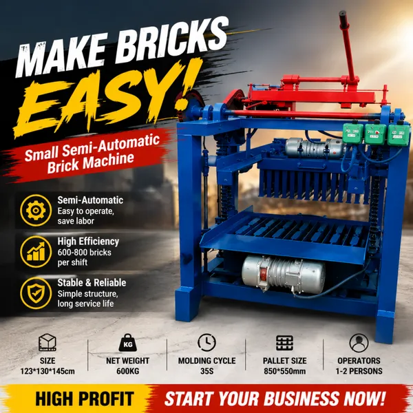 Automatic Concrete Block Machine Small Brick Making Machine
