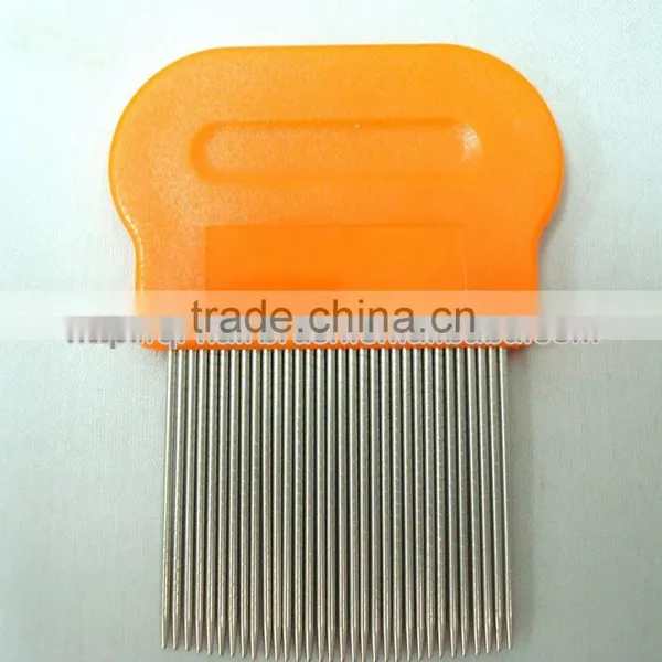 Professional Long Metal Teeth Hair Lice Comb , Round Head Lice Treatment photo-2
