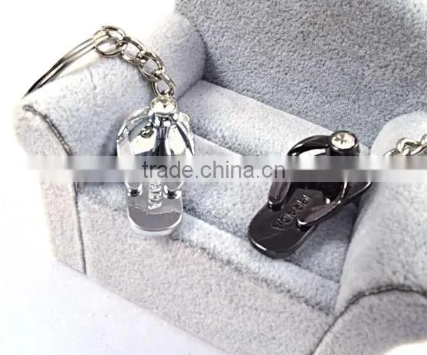 Custom Metal Keychain Promotional Cute Shoes Keychain photo-3