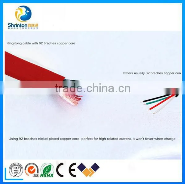 High Speed and Quality 2 in 1 Usb Data Cable for Iphone and Smartphone photo-6