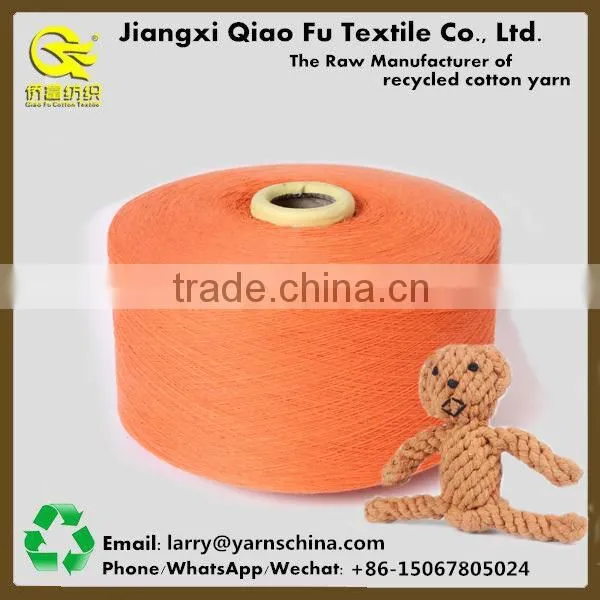 Customized Recycled Open End Polyester Blended Cotton Yarn Pet Toy Free Yarn Samples photo-3