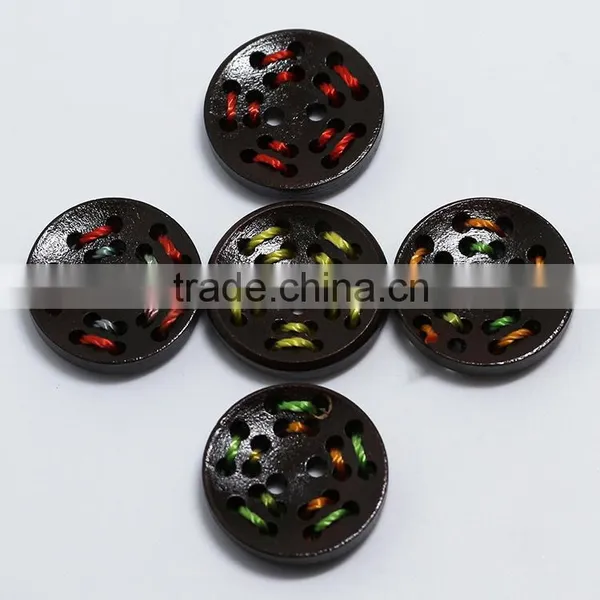 Sedex Audited Factory 2 Pillar Braided Cord Wooden 4 Holes Button photo-5