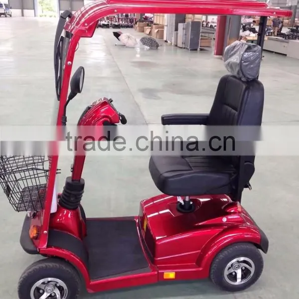 One Seat Four Wheel Mobility Scooter With Detachable Canopy Windscreen photo-5