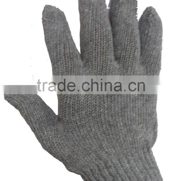 208H GREY 600 GRAMS 7 KNITTING COTTON SAFETY WORKING GLOVE photo-2