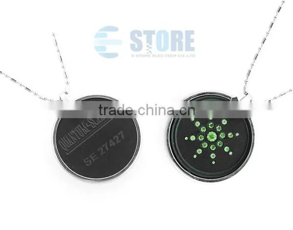 Green Crystal Japanese Quantum Energy Pendant Quantum Necklace Pendant Charms Pendant photo-4