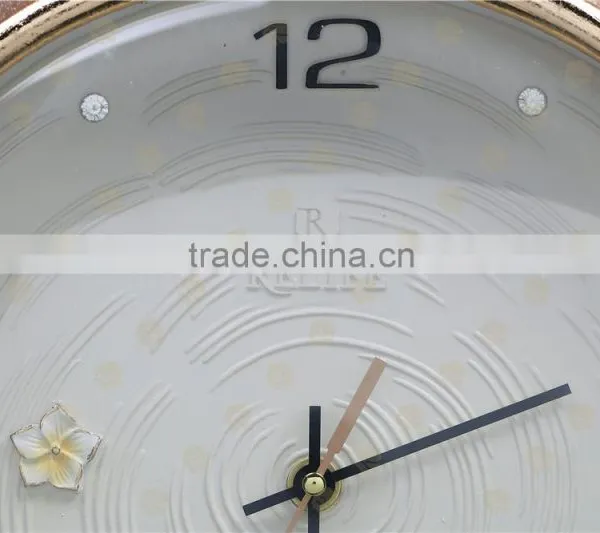 3D Relief Flower Art Hanging Clock for Home Decor Clock Wall Clock photo-2