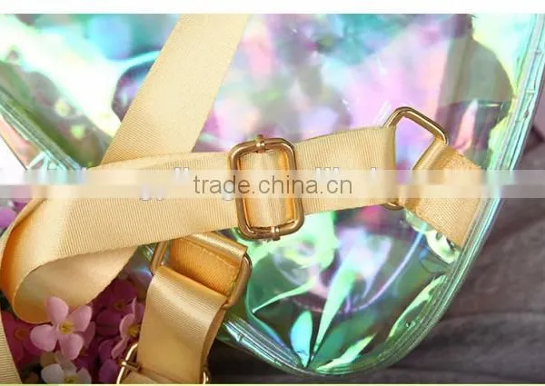 2016 Fashion Heart Shape Sling PVC Bags photo-3