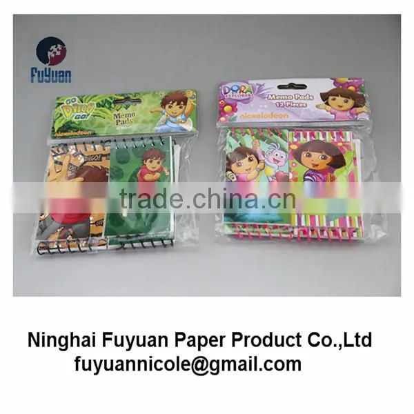 Students Plastic Spiral Mini Memo Pad Pocket Notepad