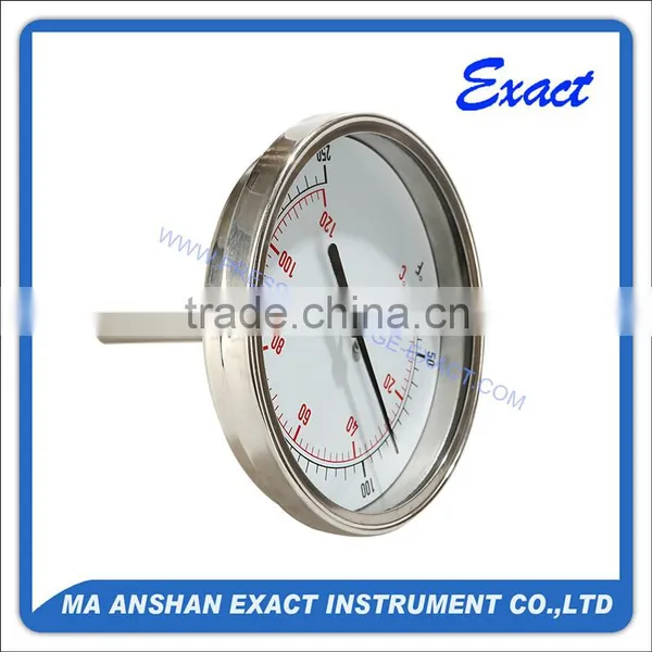 Stainless Steel Bayonet Type Industrial Bimetal Thermometer
