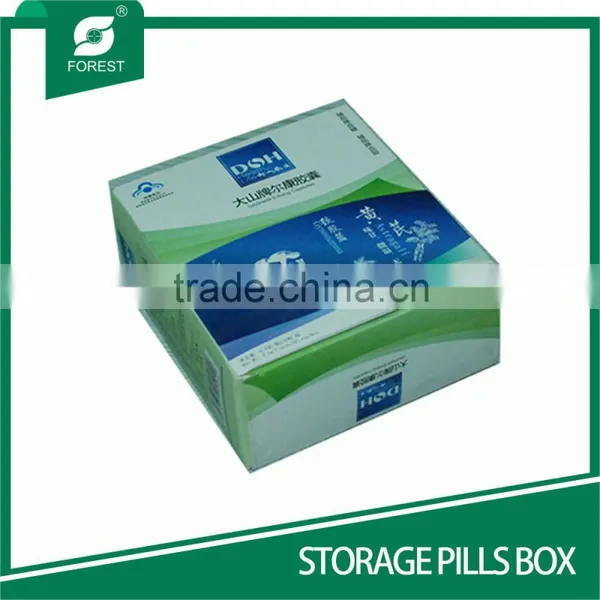 ECO-FRIENDLY CHIPBOARD BOXES FOLDED STORAGE PILLS BOX photo-4