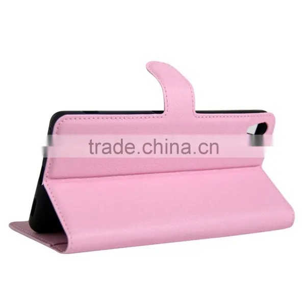 PU Leather Card Case Leather Mobile Back Cover Case For Sony C6 photo-6