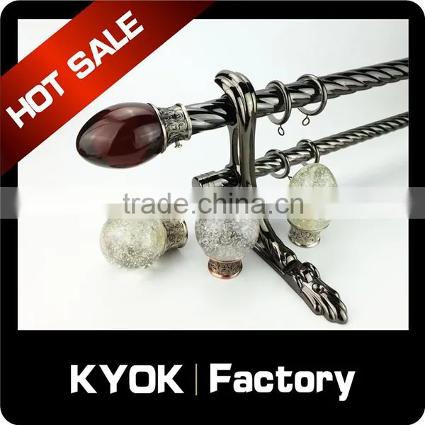 KYOK High Quality Cheapest Curtain Rod Bracket , Double Curtain Bracket photo-2