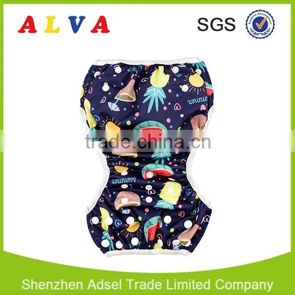 Alva 2016 New Fruits Pattern Reusable Baby Swimming Wear Swimming Diaper photo-3