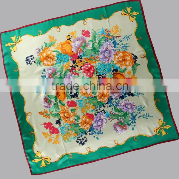 Fashion Factory Direct Custom Screen Printed Silk Scarf Quality Choice photo-3
