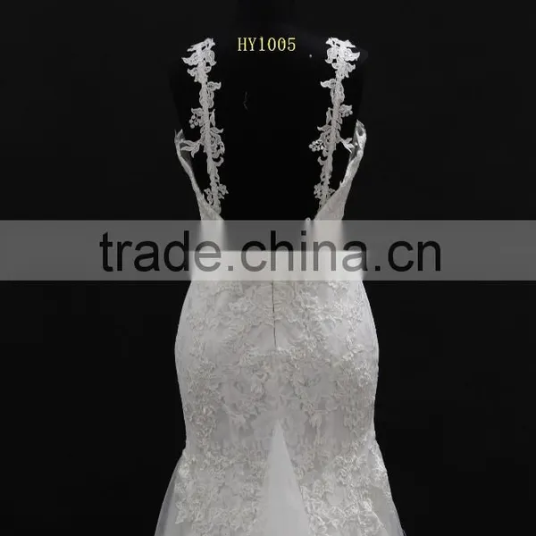 2016 New Designer Design Sweetheart Mermaid Lace Wedding Dress photo-5