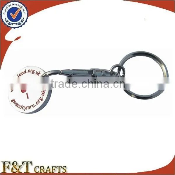 Custom Available Colorfulmetal Trolley Coin Keychain Holder photo-5