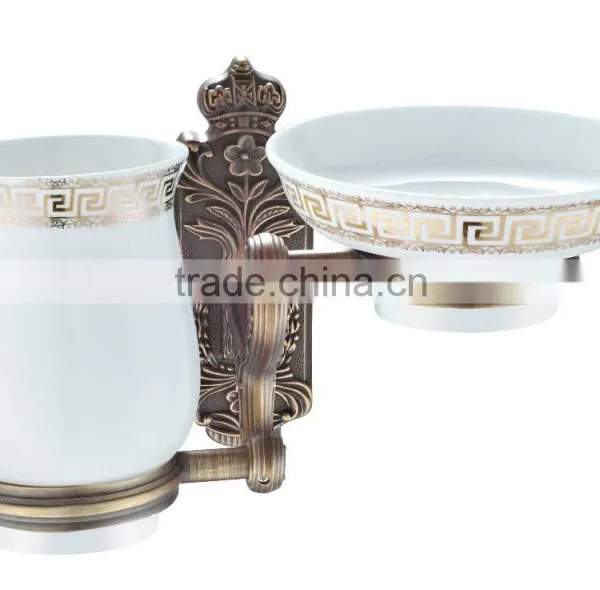 Bathroom accessory ceramic tumbler holder BM68607-1