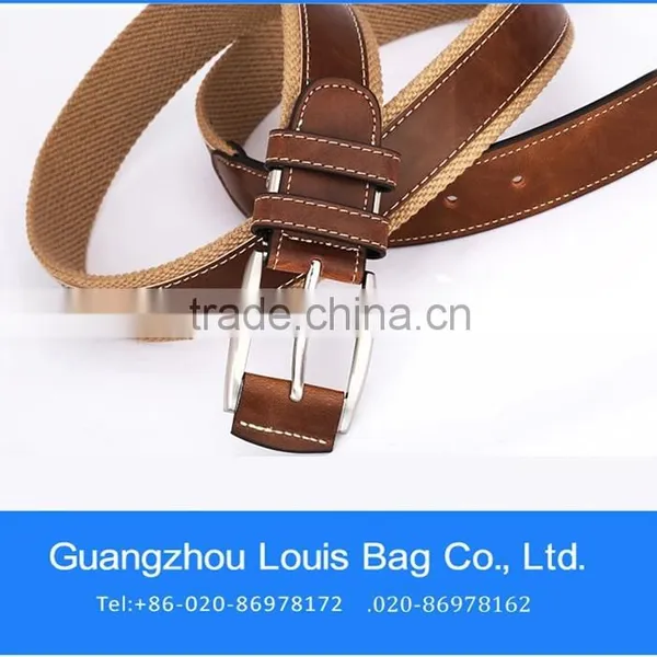 Custom Belt Cowhide Leather Belt Canvas Belt